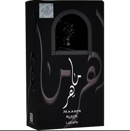 Lattafa Maahir Black Edition Eau de Parfum 100ml | Unisex | Orientalisch & Intensiv