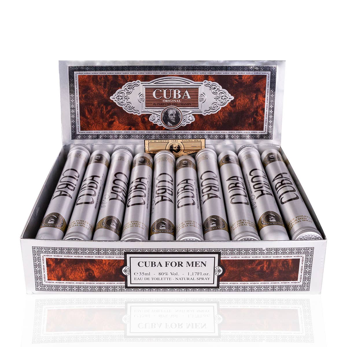 Eau De Parfum Für Männer Cuba Gold in Zigarren-form