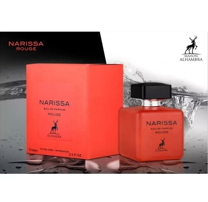 Alhambra Narissa Rouge Eau de Parfum 100ml | Damenduft | Sinnlich & Elegant